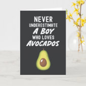 Cute Avocado Cards For Baby Boys Mexican Kaart (Gele Bloem)