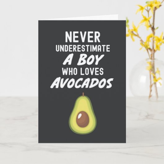Cute Avocado Cards For Baby Boys Mexican Kaart (Gele Bloem)