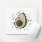 Cute Avocado Cartoon in  stijl Muismat (Met muis)