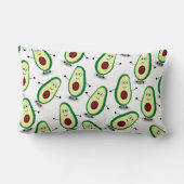 Cute Avocado Cartoon Pattern Pillow Kussen (Achterkant)