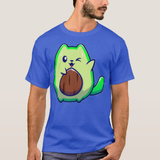 Cute Avocado Cat T-shirt