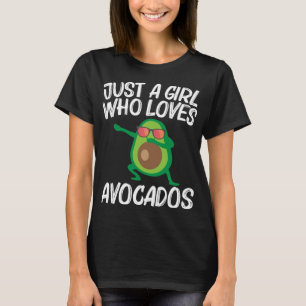 Cute Avocado Design for Girls Kinder Healthy Fruit T-shirt