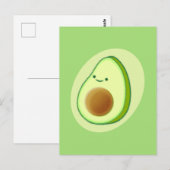 Cute Avocado Drawing Briefkaart (Voorkant / Achterkant)