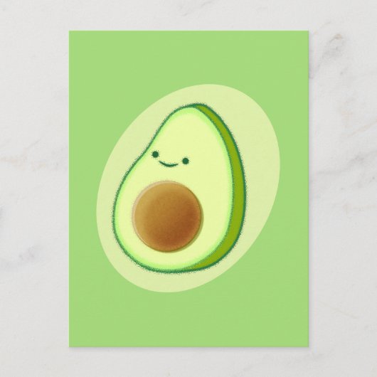 Cute Avocado Drawing Briefkaart (Voorkant)
