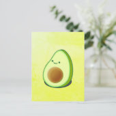 Cute Avocado Drawing Briefkaart (Staand voorkant)