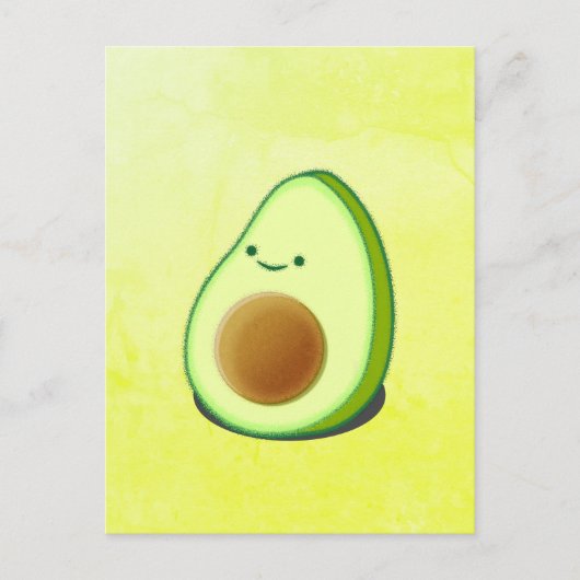 Cute Avocado Drawing Briefkaart (Voorkant)