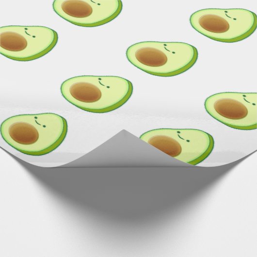 Cute Avocado Drawing Cadeaupapier (Hoek)