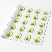 Cute Avocado Drawing Cadeaupapier (Uitgerold)
