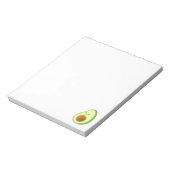 Cute Avocado Drawing Custom Notitieblok (Linkerzijde)