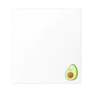 Cute Avocado Drawing Custom Notitieblok