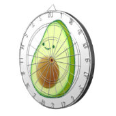 Cute Avocado Drawing Dartbord (Voorkant Rechts)