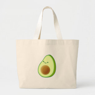 Cute Avocado Drawing Grote Tote Bag
