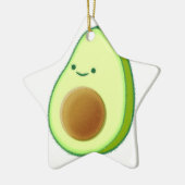 Cute Avocado Drawing Keramisch Ornament (Links)