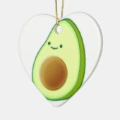 Cute Avocado Drawing Keramisch Ornament (Links)