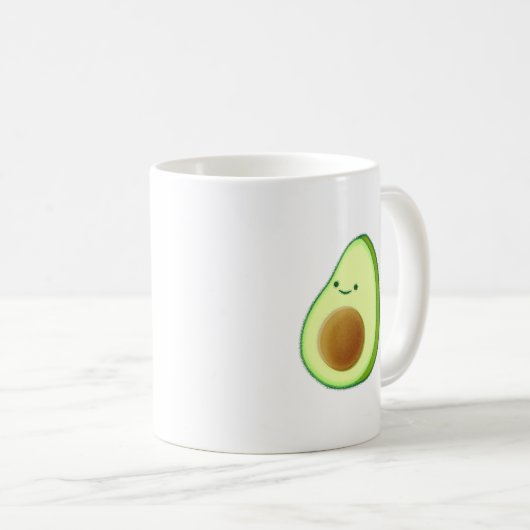 Cute Avocado Drawing Koffiemok (Voorkant rechts)