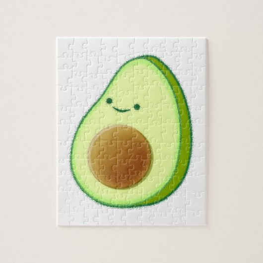 Cute Avocado Drawing Legpuzzel (Verticaal)