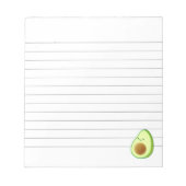 Cute Avocado Drawing Lined Notitieblok (Voorkant)