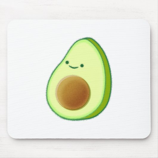 Cute Avocado Drawing Muismat (Voorkant)