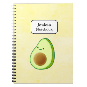 Cute Avocado Drawing Notitieboek