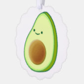 Cute Avocado Drawing Ornament Kaart (Links)