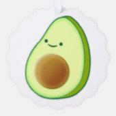 Cute Avocado Drawing Ornament Kaart (Voorkant)