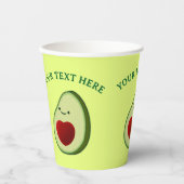 Cute Avocado Drawing Papieren Bekers (Voorkant)