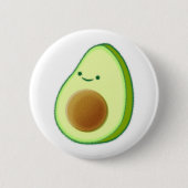 Cute Avocado Drawing Ronde Button 5,7 Cm (Voorkant)