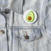 Cute Avocado Drawing Ronde Button 5,7 Cm (In situ)