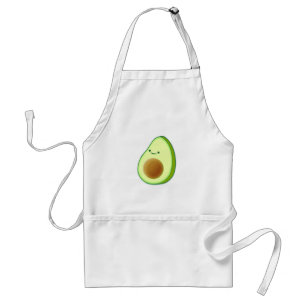Cute Avocado Drawing Standaard Schort