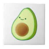 Cute Avocado Drawing Tegeltje (Voorkant)