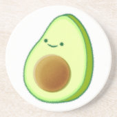 Cute Avocado Drawing Zandsteen Onderzetter (Voorkant)