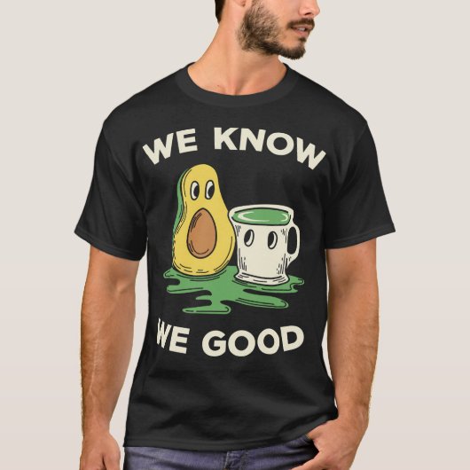 Cute avocado en matcha t-shirt (Voorkant)