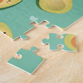 Cute Avocado Funny Ik hou van je Jubileum Legpuzzel (Zijkant)