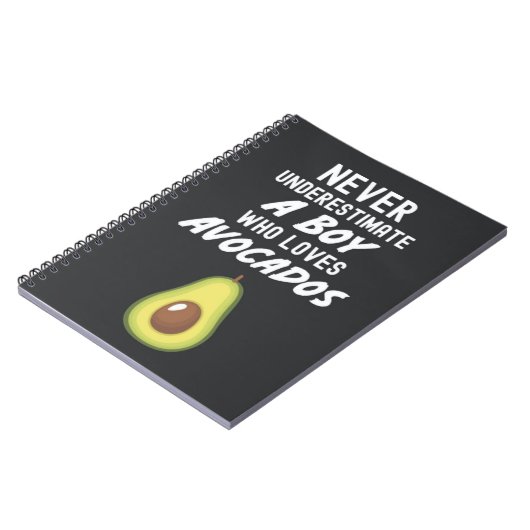 Cute Avocado Gifts For Boys Guacamole For Kids Notitieboek (Linkerzijde)