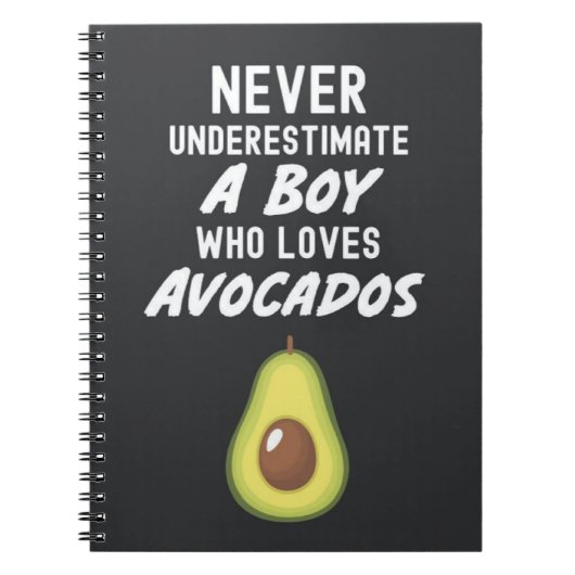 Cute Avocado Gifts For Boys Guacamole For Kids Notitieboek (Voorkant)
