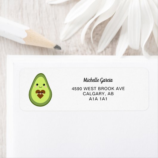 Cute avocado Heilige Guacamole Baby shower fiesta Etiket (Insitu)