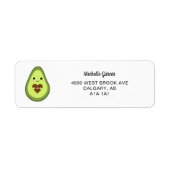 Cute avocado Heilige Guacamole Baby shower fiesta Etiket (Voorkant)