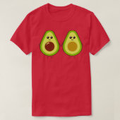 Cute avocado houdt handen vast t-shirt (Design voorkant)