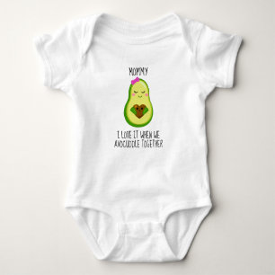 Cute Avocado ik hou ervan als we mama voorhouden Romper
