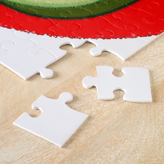 Cute Avocado in Red Heart Legpuzzel (Zijkant)