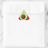 Cute Avocado in Red Heart Sticker (Tas)