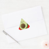 Cute Avocado in Red Heart Sticker (Envelop)