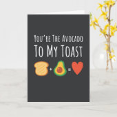 Cute Avocado Kaarten Fruit Vegan Vegetarisch (Gele Bloem)