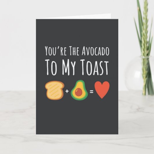 Cute Avocado Kaarten Fruit Veganistisch Vegetarisc (Voorkant)
