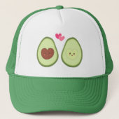 Cute Avocado koppel verliefd, mijn andere helft Trucker Pet (Voorkant)