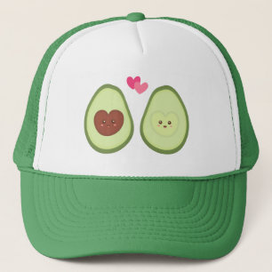 Cute Avocado koppel verliefd, mijn andere helft Trucker Pet