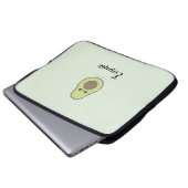 Cute Avocado-laptophoes Laptop Sleeve (Voorkant onderkant)