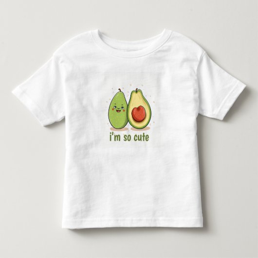 Cute Avocado Liefdescadeau Kids T-shirt (Voorkant)