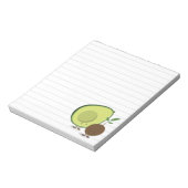 Cute Avocado Lined Food Notitieblok (Linkerzijde)
