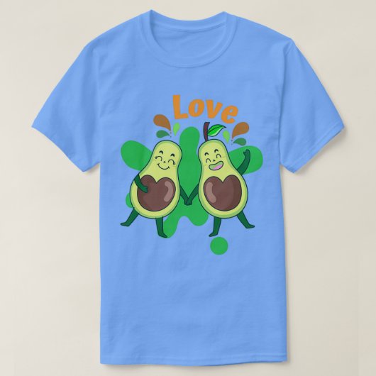 Cute Avocado Love in Together T-shirt (Design voorkant)
